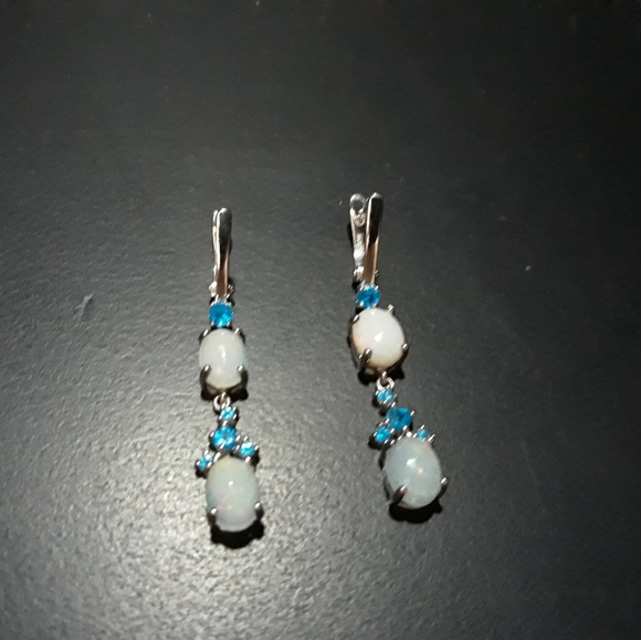 OOAK Jewelry - Natural Opal/ Gemstone Earrings c5